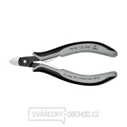 Přesné boční štípací kleště pro elektroniku 125 mm Knipex 79 02 125 ESD - leštěná hlava, vícesložkové návleky gallery main image