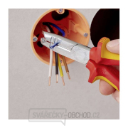 Kleště odizolovací VDE KNIPEX 13 46 165, 165 mm - pochromované kleště, vícesložkové návleky Náhled