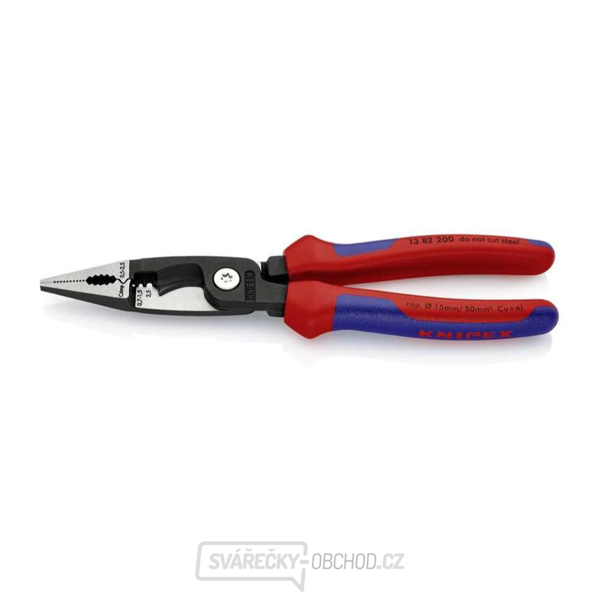 Kleště univerzální elektroinstalační 200 mm Knipex 13 82 200
