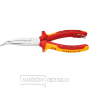 Půlkulaté kleště s břity (zobákovité) Knipex 26 26 200 T - 1000V. Chromováno, vícesložkové návleky VDE (200 mm) Náhled
