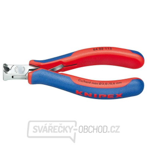 Čelní štípací kleště pro elektroniku 115 mm KNIPEX 64 02 115 - leštěná hlava, vícesložkové návleky gallery main image