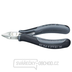 Boční štípací kleště pro elektroniku 115 mm KNIPEX 77 42 115 ESD - leštěná hlava, vícesložkové návleky gallery main image