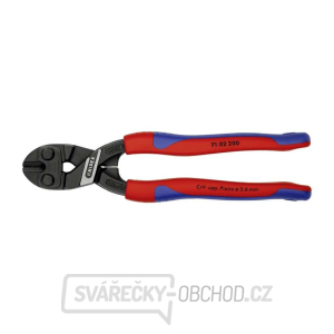 Kompaktní kleště na čepy CoBolt 200 mm KNIPEX 71 02 200 - leštěná hlava, vícesložkové návleky gallery main image
