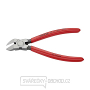 Boční štípací kleště na plasty v úhlu 45° 160 mm KNIPEX 72 11 160 - leštěná hlava, plastové návleky Náhled