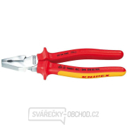 Silové kombinované kleště 225 mm - VDE 1000V. KNIPEX 02 06 225 - chromováno, vícesložkové návleky gallery main image