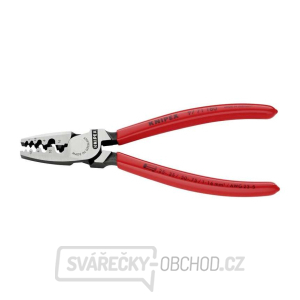 Lisovací kleště KNIPEX 97 71 180 na koncové dutinky 180 mm - leštěná hlava, plastové návleky gallery main image