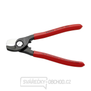 Kabelové nůžky 165 mm KNIPEX 95 11 165 - leštěná hlava, plastové návleky Náhled