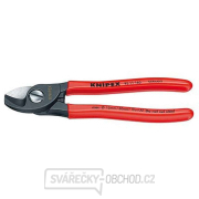 Kabelové nůžky 165 mm KNIPEX 95 11 165 - leštěná hlava, plastové návleky Náhled