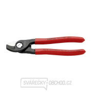 Kabelové nůžky 165 mm KNIPEX 95 11 165 - leštěná hlava, plastové návleky Náhled