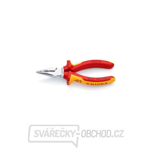 Kleště kombinované úzké ploché VDE KNIPEX 08 26 145, 145 mm - pochromované kleště, izolované vícesložkovými návleky gallery main image