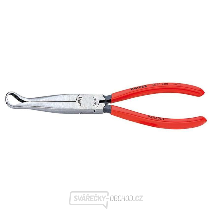 Kleště pro mechaniky 200 mm KNIPEX 38 91 200 - leštěná hlava, plastové návleky