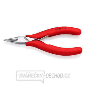 Montážní kleště pro elektroniku 115 mm KNIPEX 35 31 115 - leštěná hlava, plastové návleky gallery main image