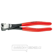 Čelní silové štípací kleště 140 mm KNIPEX 67 01 140 - leštěná hlava, plastové návleky gallery main image