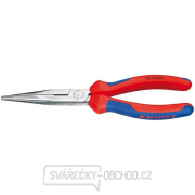 Půlkulaté kleště s břity (zobákovité) 200 mm KNIPEX 26 12 200 - leštěná hlava, vícesložkové návleky gallery main image
