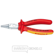 Kliešte s okrúhlymi čeľusťami 160 mm VDE (1000 V). KNIPEX 22 06 160 - chrómované, viaczložkové puzdrá gallery main image