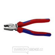 Silové kombinované kleště 200 mm. KNIPEX 02 02 200 - leštěná hlava, vícesložkové návleky Náhled