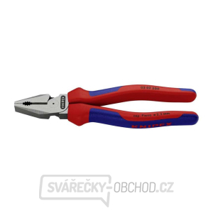 Silové kombinované kleště 200 mm. KNIPEX 02 02 200 - leštěná hlava, vícesložkové návleky gallery main image