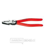 Silové kombinované kleště 225 mm. KNIPEX 02 01 225 - leštěno, plastové návleky gallery main image