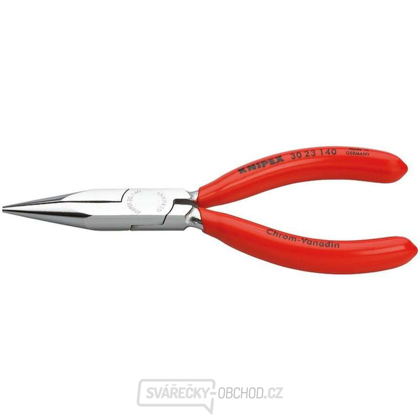 Půlkulaté kleště typu Langbeck 140 mm (s prodlouženými čelistmi) KNIPEX 30 23 140 - chromováno, plastové návleky