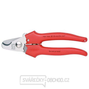 Kabelové nůžky 165 mm KNIPEX 95 05 165 - chromováno, vícesložkové návleky gallery main image