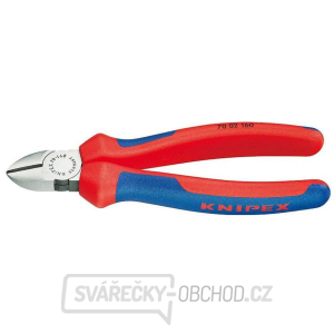 Boční štípací kleště 125 mm KNIPEX 70 02 125 - leštěná hlava, vícesložkové návleky gallery main image