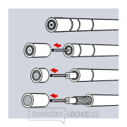 Odizolovací nástroj na koaxiální kabely Knipex 16 60 05 SB Náhled