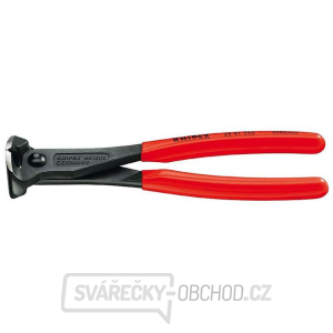 Čelní štípací kleště 200 mm KNIPEX 68 01 200 - leštěná hlava, plastové návleky gallery main image