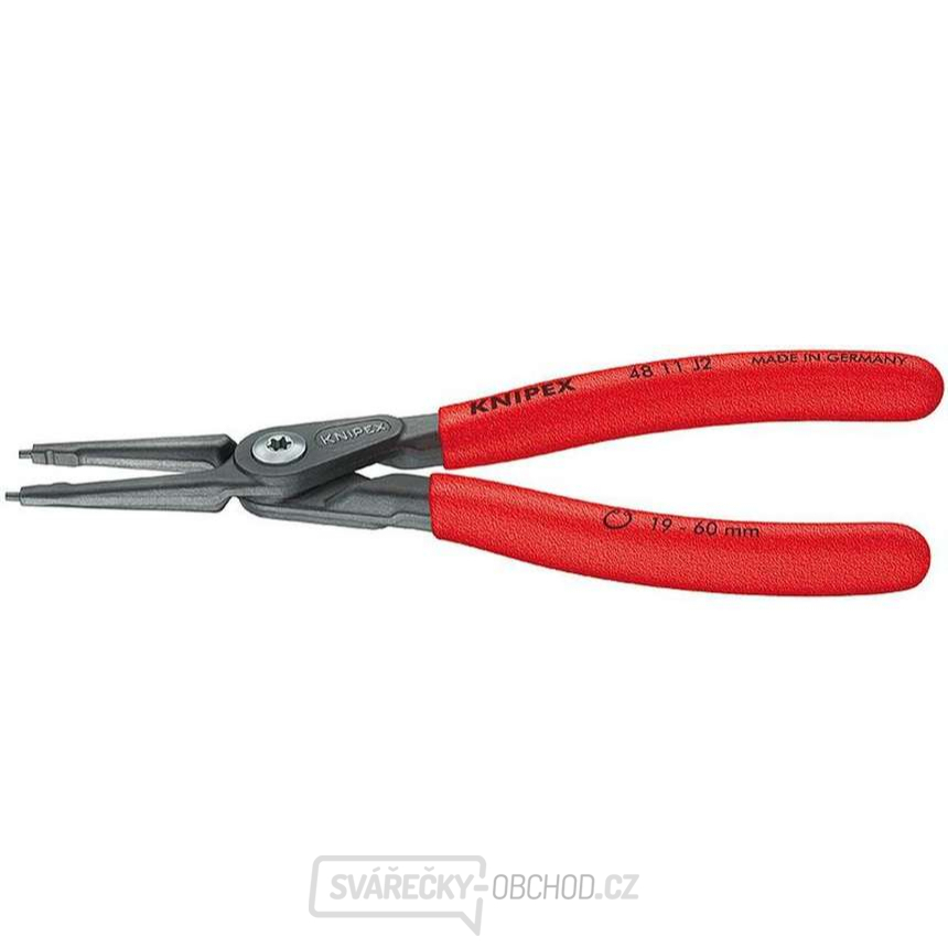 Precizní kleště na pojistné kroužky 140 mm, vnitřní rovné. Knipex - 48 11 J1 - DIN 5265 C