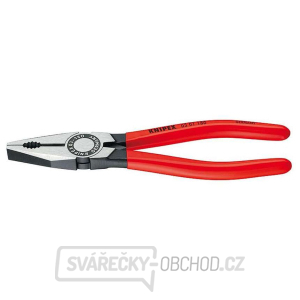 Kombinované kleště 200 mm. KNIPEX 03 01 200 - leštěno, plastové návleky gallery main image