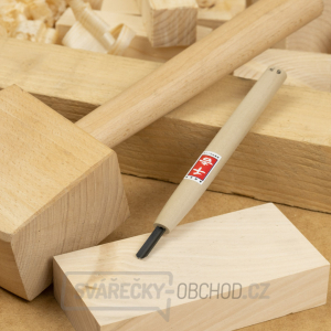 Japonské řezbářské mini-dláto SENKICHI s U čepelí - 6 mm gallery main image