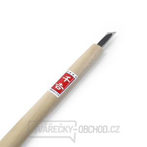 Japonské řezbářské mini-dláto SENKICHI s šikmou čepelí - 7,5 mm gallery main image