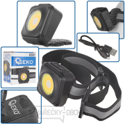 Nárazuvzdorná čelovka s reflektorem LED COB 3W 500mAh 500lm IP44 (240) gallery main image