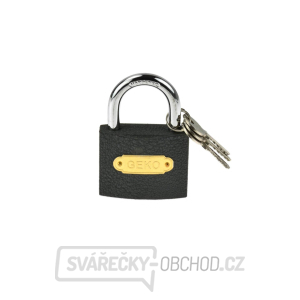 Šedý visací zámek GEKO 63 mm (60/6) gallery main image