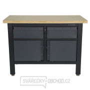 Pracovní dílenský stůl Matabro MB-TSK5422-L | 2 zásuvky | 2 skříňky | 1200 x 600 x 860 - 900 mm Náhled