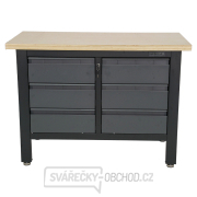 Pracovní dílenský stůl Matabro MB-TSK5406-L | 6 zásuvek | 1200 x 600 x 860 - 900 mm Náhled