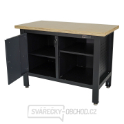 Pracovní dílenský stůl Matabro MB-TSK5410-L | 1 skříňka | 1 police | 1200 x 600 x 860 - 900 mm Náhled
