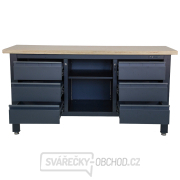 Pracovní dílenský stůl Matabro MB-TSK7506-L | 6 zásuvek | 1 police | 1690 x 600 x 860 - 900 mm Náhled