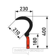 Srp na trávu s plast. rukojetí, délka 40cm (pro praváky) Náhled