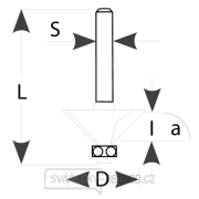 IGM M109 Úhlová fréza s ložiskem - 45° D32,2x11,34 L62 S=8 HW Náhled
