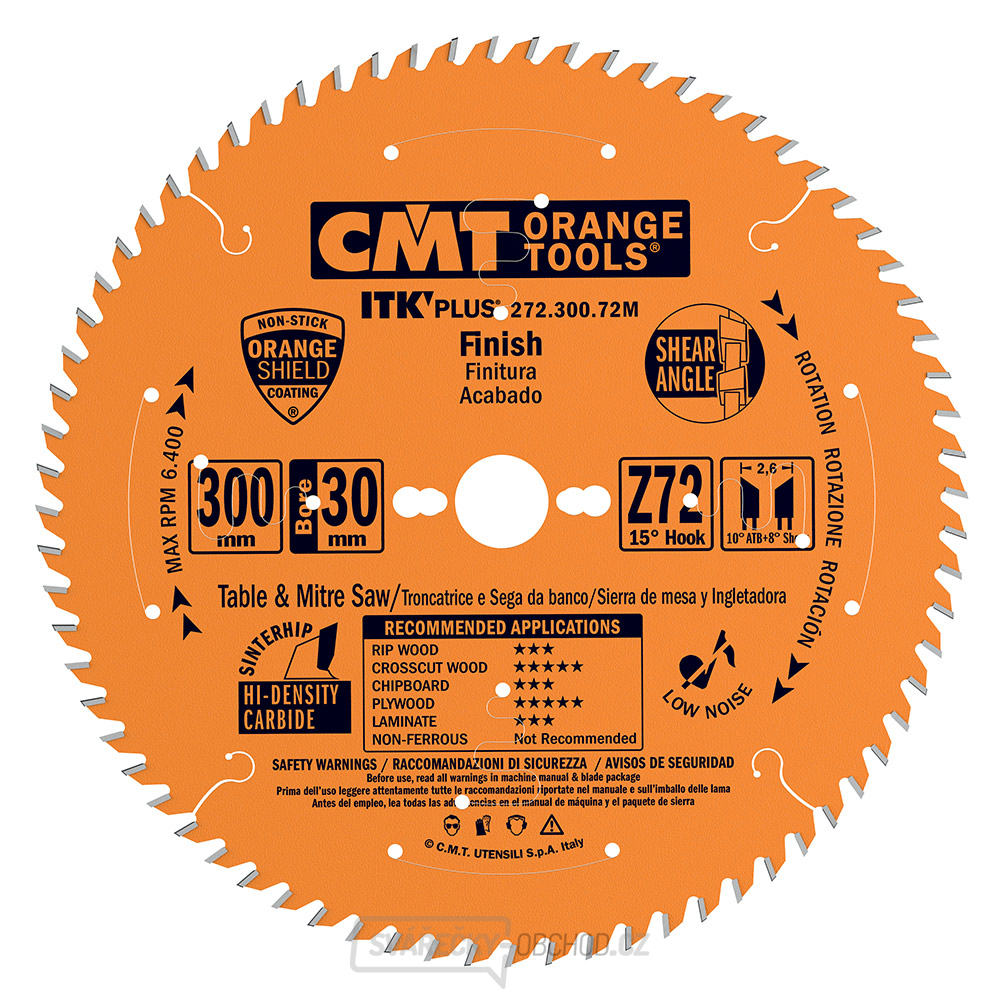 CMT ITK Ultra tenký kotouč pro příčné řezy - D150x1,5 d20(+16) Z40 HW