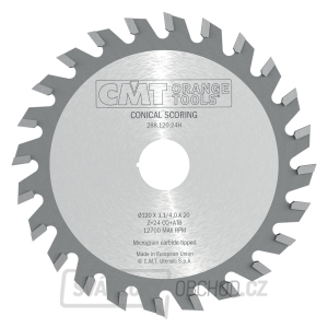CMT Předřezový kotouč kónický pro CNC stroje - D200x4,3-5,5 d65 Z36 HW CMT Předřezový kotouč kónický pro CNC stroje - D200x4,3-5,5 d65 Z36 HW