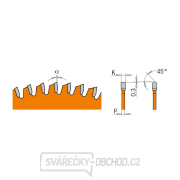 CMT Orange Pilový kotouč na lamino, plast a neželezné kovy - D210x2,8 d30 Z48 HW Náhled