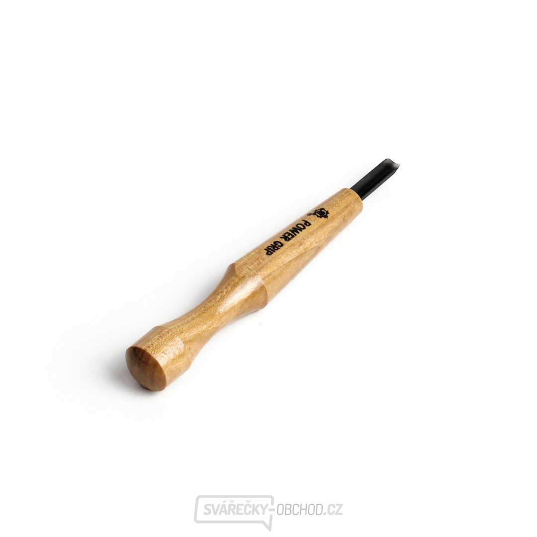 Japonské řezbářské mini-dláto MIKISYO Power Grip s U čepelí - 6 mm