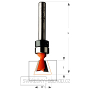 CMT C818 Fréza pro rybinový spoj s ložiskem - D16x25,4 L68,3 7° S=9,5 HW Náhled