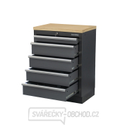 Dílenská skříňka s dřevěnou pracovní deskou | 5 šuplíků | 680x465x950 mm Matabro SET-CA01060 Náhled