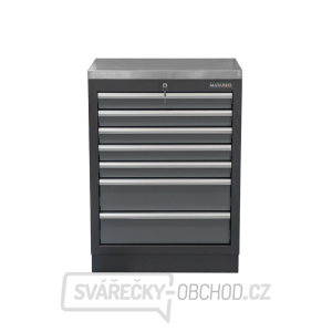 Dílenská skříňka s nerezovou pracovní deskou | 7 šuplíků | 680x465x950 mm Matabro SET-CA01063 gallery main image