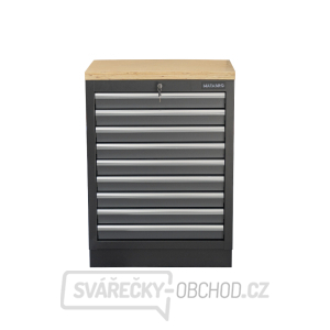 Dílenská skříňka s dřevěnou pracovní deskou | 9 šuplíků | 680x465x950 mm Matabro SET-CA01064 gallery main image