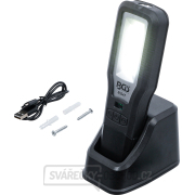 Pracovní COB LED lampa BGS 85347 | sklopná | s nabíjecí stanicí gallery main image