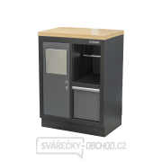 Dílenská skříňka s dřevěnou pracovní deskou Matabro SET-CA01066 | na odpadky | 680x465x950 mm Náhled