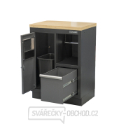Dílenská skříňka s dřevěnou pracovní deskou Matabro SET-CA01066 | na odpadky | 680x465x950 mm Náhled
